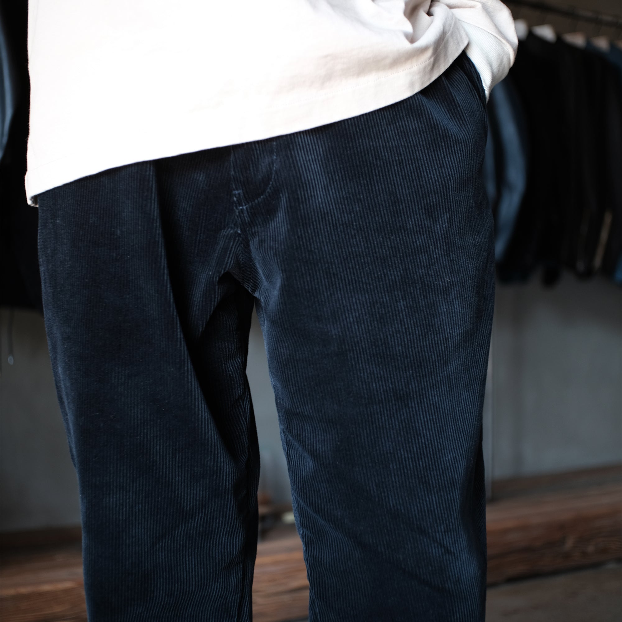 MASSTARD DAILY CHINOS CORDUROY NAVY 新品-