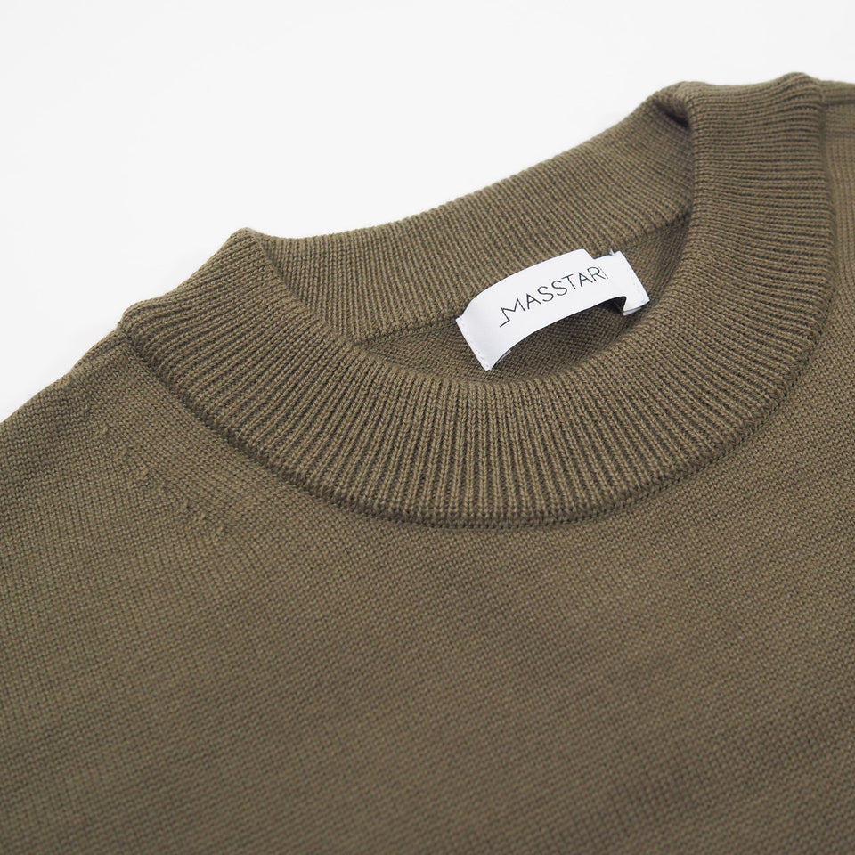 DAILY MOCK SWEATER- OLIVE